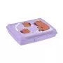 Контейнер для хранения продуктов deco-click-box mini 0.5L Carla “Capybara” 17x13x3.5cm, нежно-фиолетовый
