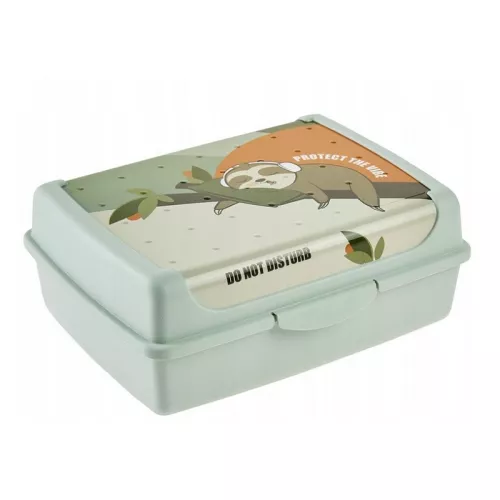 Pārtikas uzglabāšanas trauks deco-click-box midi 1L Carla “Lazy Lui” 17x13x7cm zaļš