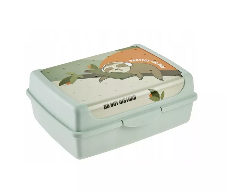 Контейнер для хранения продуктов deco-click-box midi 1L Carla “Lazy Lui” 17x13x7 см, зеленый