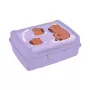 Контейнер для хранения продуктов deco-click-box midi 1L Carla “Capybara” 17x13x7 см, нежно-фиолетовый.