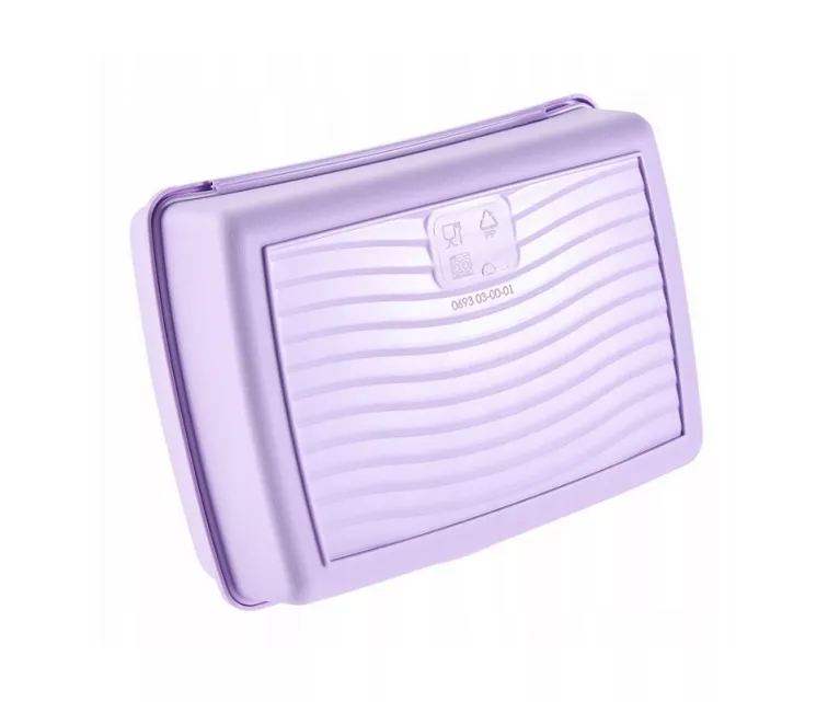 Контейнер для хранения продуктов deco-click-box midi 1L Carla “Capybara” 17x13x7 см, нежно-фиолетовый.