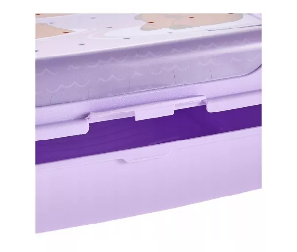 Toidu hoiukarp deco-click-box midi 1L Carla “Capybara” 17x13x7cm pehme lilla