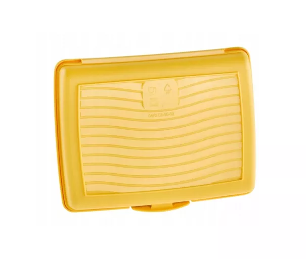 Контейнер для хранения продуктов deco-click-box mini 0.5L Carla "Minions Mosaic" 17x13x3.5 см, желтый
