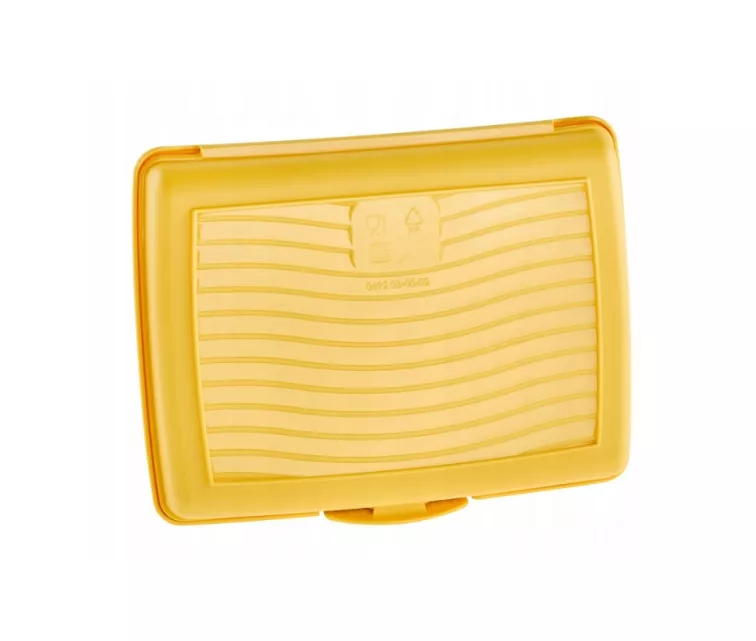 Контейнер для хранения продуктов deco-click-box mini 0.5L Carla "Minions Mosaic" 17x13x3.5 см, желтый