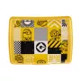 Maisto laikymo indelis „deco-click-box midi“ 1 l Carla „Minions Mosaic“ 17 x 13 x 7 cm geltonas