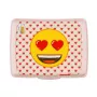 Maisto laikymo indelis „deco-click-box midi“ 1 l Carla „Emoji Hearts“ 17 x 13 x 7 cm, rožinis