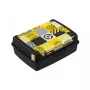 Контейнер для хранения продуктов deco-click-box midi 1L Carla "Мозаика с миньонами" 17x13x7 см, черный