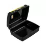 Контейнер для хранения продуктов deco-click-box midi 1L Carla "Мозаика с миньонами" 17x13x7 см, черный