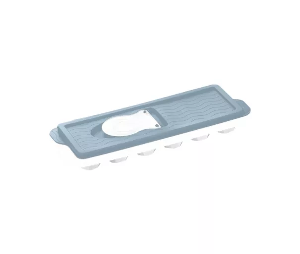 Ice cube tray with lid Ivo 9.5x26.5x3.7cm white/blue