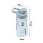 Ūdens pudele Daria 530ml 9,5x7x19cm zila