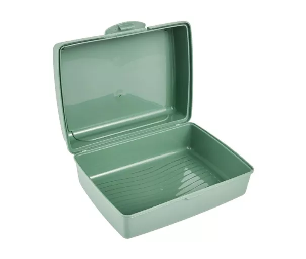 Food storage container click-box midi 1L Carla "Sandwich" 17x13x7cm green