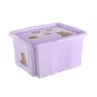 Box with lid 24L Karolina “Capybara” 42.5x35.5x22.5cm soft purple
