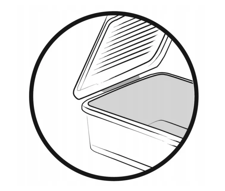 Коробка с крышкой-клипсой Leonie 28,5x18,5x16 см 5,4 л прозрачная