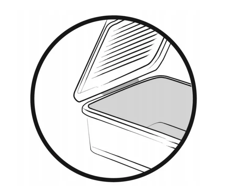 Kaste ar vāku clipbox Leonie 37,5x28,5x23,5cm 16,6L caurspīdīga