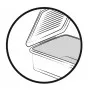 Kaste ar vāku clipbox Leonie 37,5x28,5x23,5cm 16,6L caurspīdīga