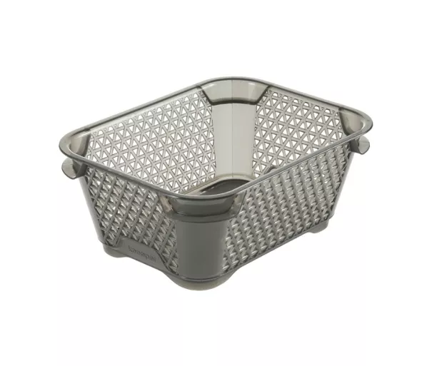 Basket mini A7 Mirko 16x12x7cm crystal gray (transparent)