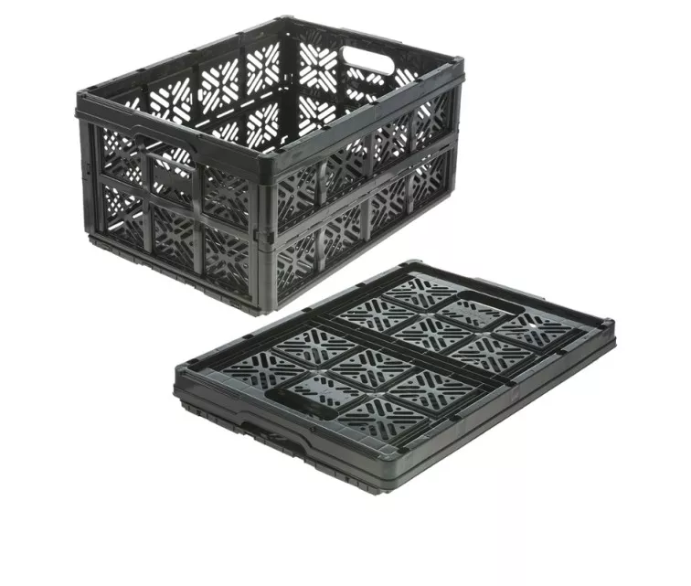 Ящик складной грузоподъемностью до 16кг Ida 48х35х23см 32л черный