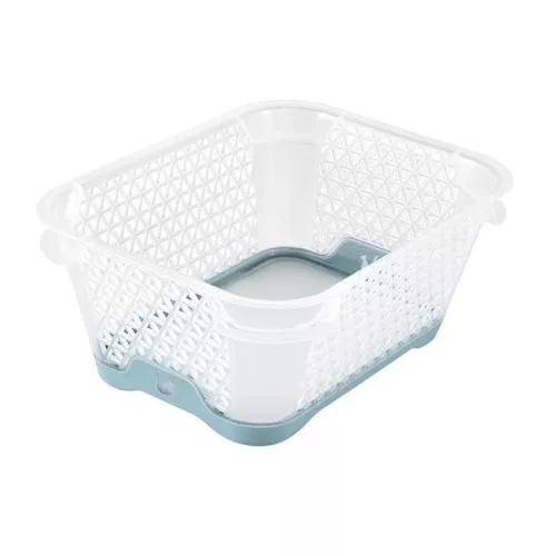 Мини-корзинка A7 Jonas 16x12x7см прозрачная/голубая