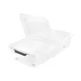 Kaste ar vāku uz ritenīšiem underbed box Leo 77x58x16 cm 53L caurspīdīga