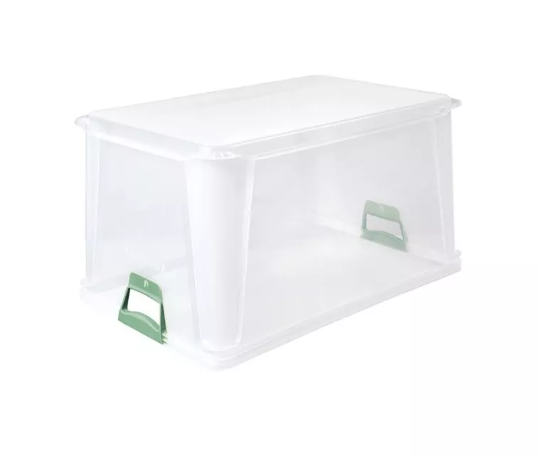 Eurobox with soft handles Luis 59x39x32cm 64L transparent