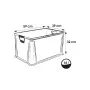 Eurobox with soft handles Luis 59x39x32cm 64L transparent