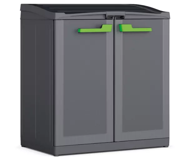 Atliekų rūšiavimo sistema Split Basic 110L Perdirbimo sistema 68x39x85cm tamsiai pilka/juoda