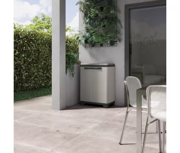 Atliekų rūšiavimo sistema Planet 110L Perdirbimo sistema 68x39x92cm pilka/juoda
