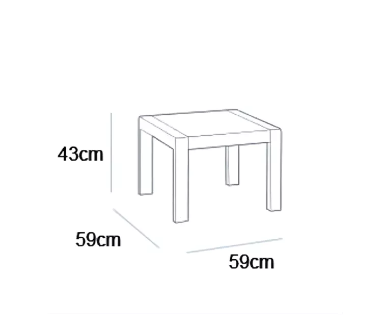 Dārza galds Orlando Small Table pelēks