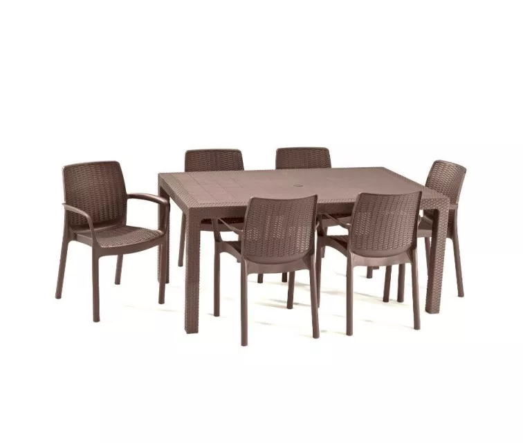 Садовый стол Melody коричневый