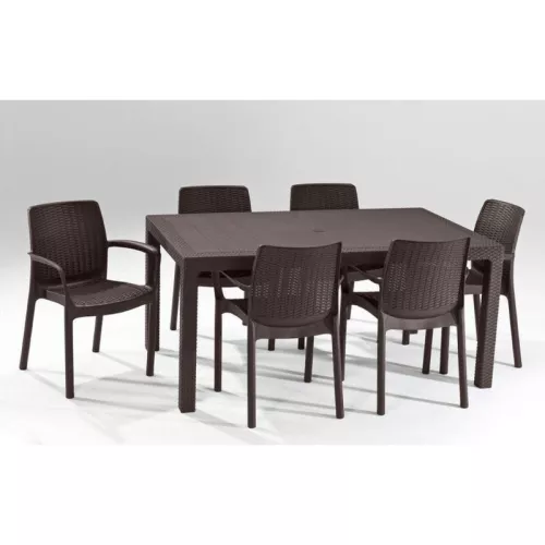 Dārza galds Melody brūns