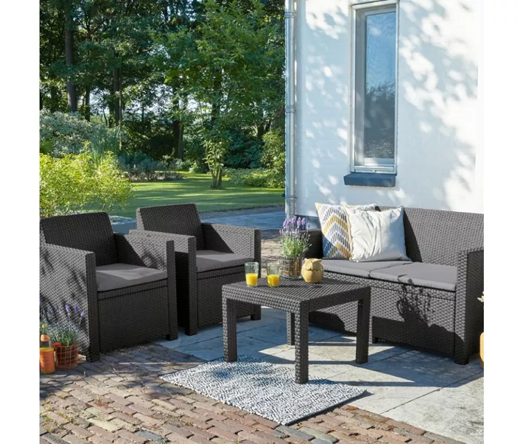 Садовая мебель Alabama Set серая