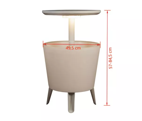 Садовый бар с подсветкой Illuminated Cool Bar белый