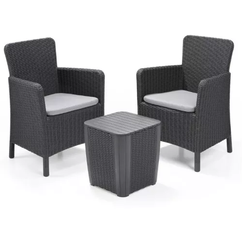 Sodo baldų komplektas Trenton Balcony Set pilkas