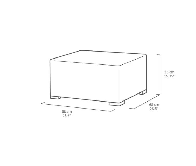 Садовый стул/столик "California Bay" с серыми подушками