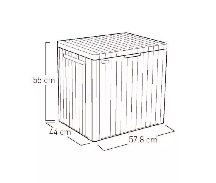 Ящик для хранения City Storage Box 113L серый