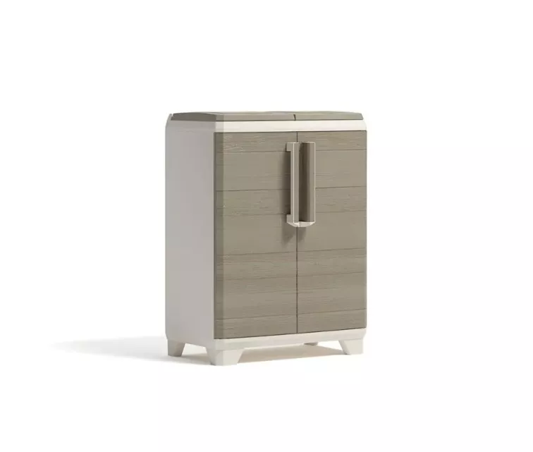 Система сортировки отходов Split Premium Wood 110 л Система переработки отходов 68x39x92 см светло-бежевый/светло-серый