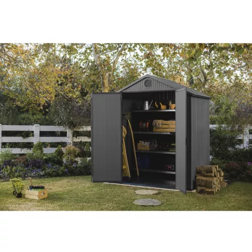 Dārza šķūnis Darwin 6x4 pelēks