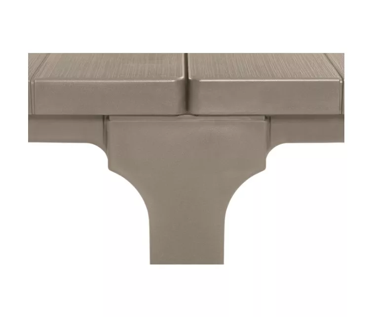 Sodo stalas Julie Dvigubas stalas (2 konfigūracijos), smėlio spalvos