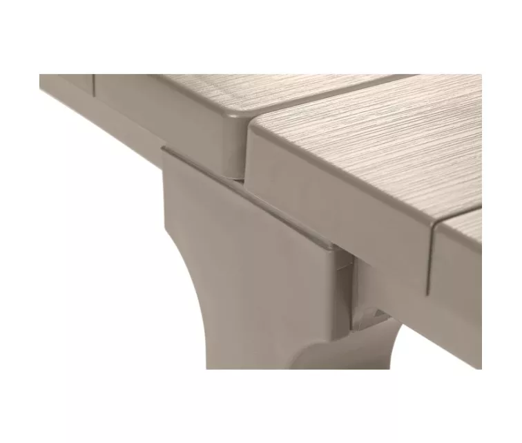 Sodo stalas Julie Dvigubas stalas (2 konfigūracijos), smėlio spalvos