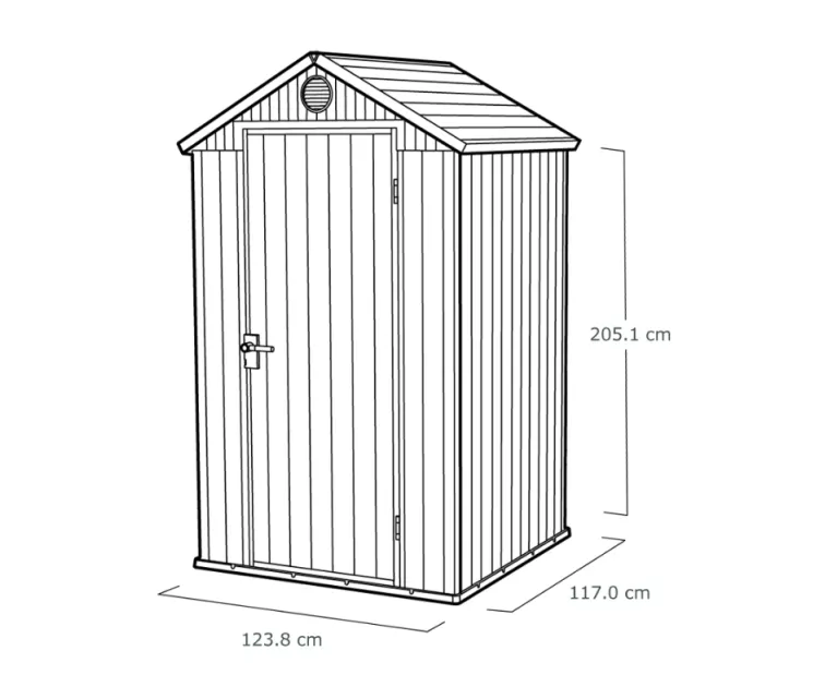 Dārza šķūnis Darwin 4x4 brūns