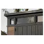 Garden shed Deco Pent 7x7 walnut tone