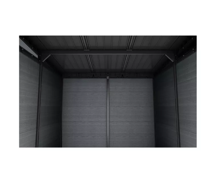 Garden shed Deco Pent 7x7 walnut tone