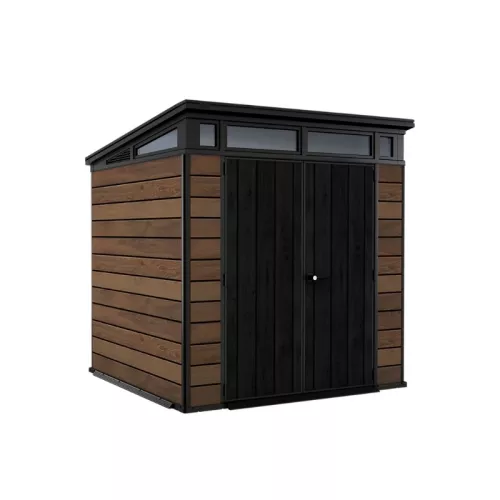 Dārza šķūnis Deco Pent 7x7 valrieksta tonis 