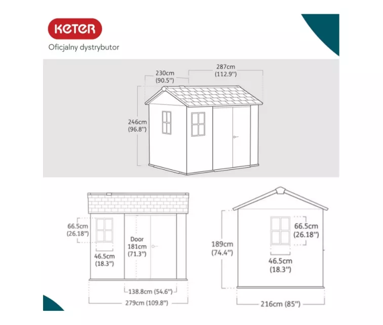 Dārza šķūnis Newton Plus 9x7,5 brūns