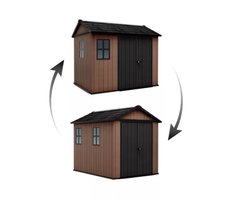 Dārza šķūnis Newton Plus 9x7,5 brūns