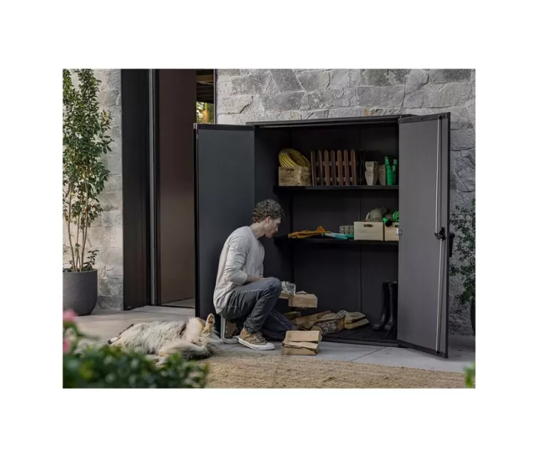 Dārza šķūnītis Deco Vertical Shed oša koka tonis