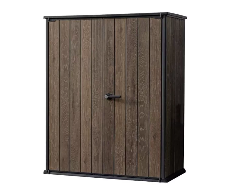 Sodo namelis „Deco Vertical Shed“, riešutmedžio spalvos