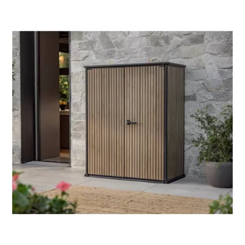 Garden shed Deco Vertical Shed warm brown tone