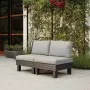 Garden sofa two-seater Elements 2 Seater gray/light gray