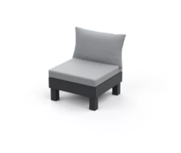 Garden chair Element gray/light grey